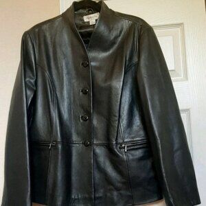 Preston & York Elegant Black Leather Jacket